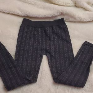 Pink Republic Gray Thick Leggings Size L 14